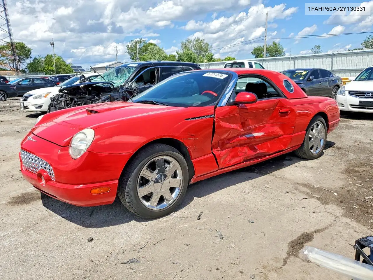 2002 Ford Thunderbird VIN: 1FAHP60A72Y130331 Lot: 57214516