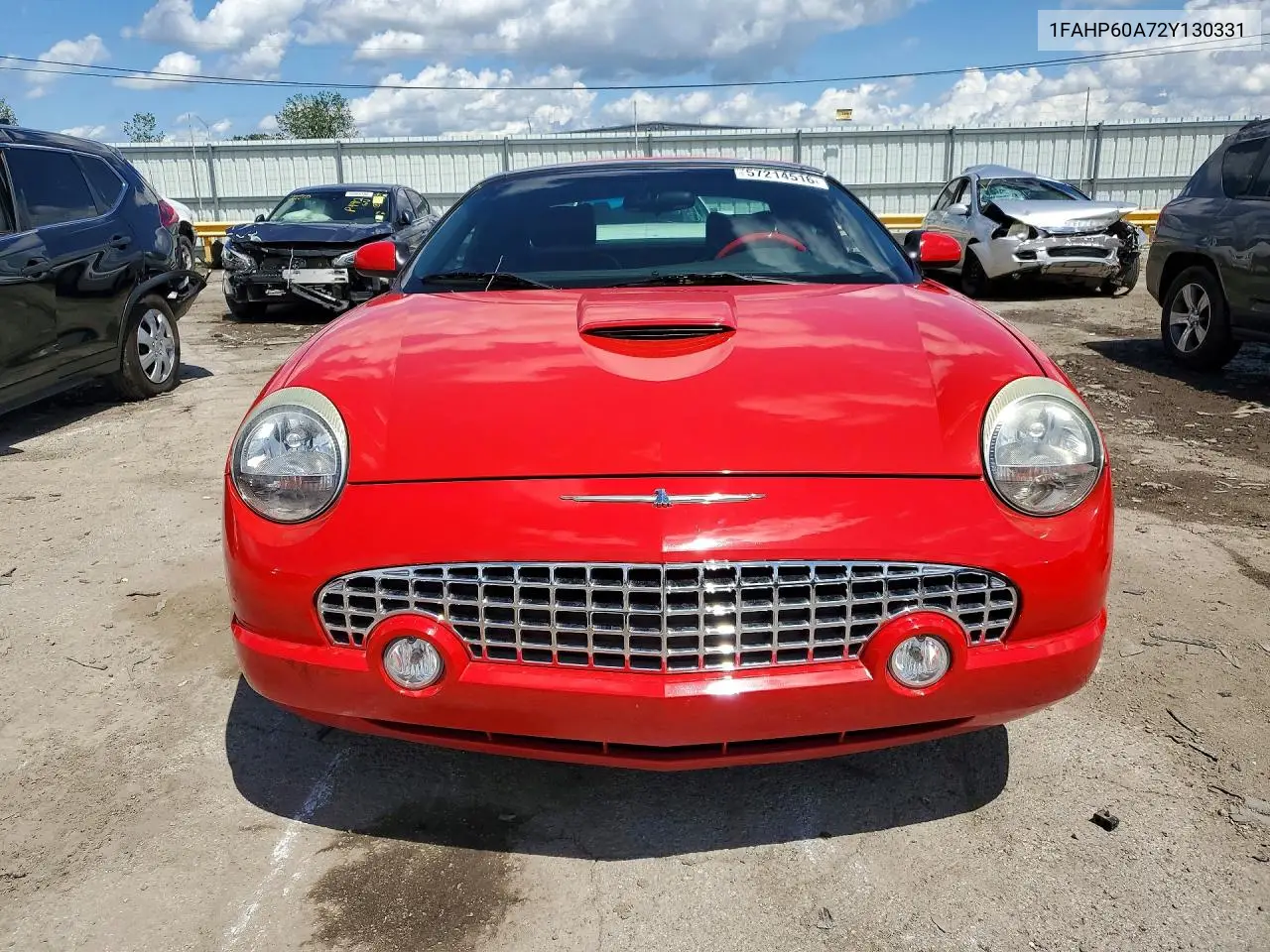 2002 Ford Thunderbird VIN: 1FAHP60A72Y130331 Lot: 57214516