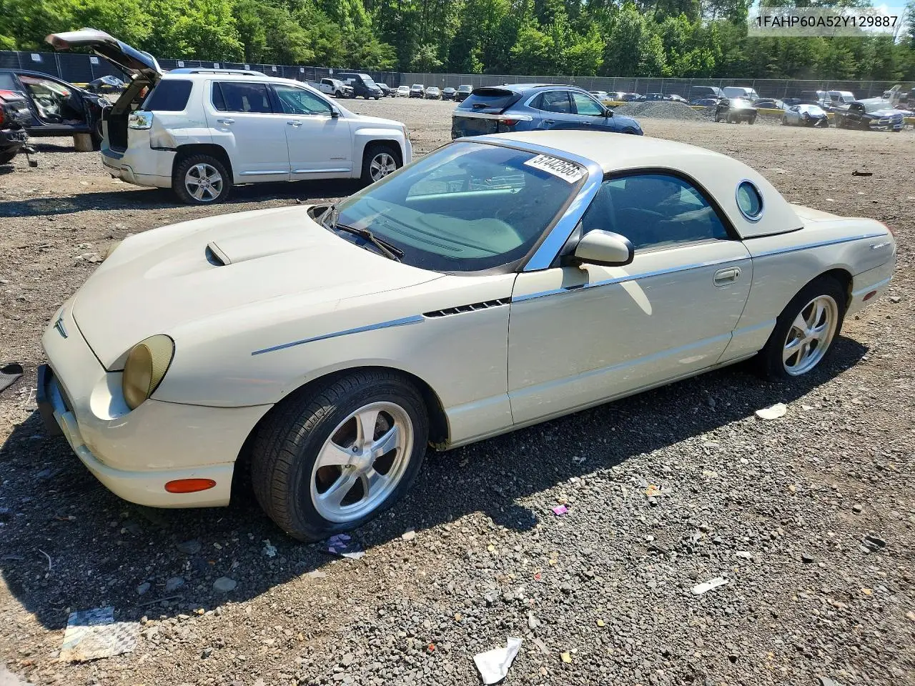 2002 Ford Thunderbird VIN: 1FAHP60A52Y129887 Lot: 57442566