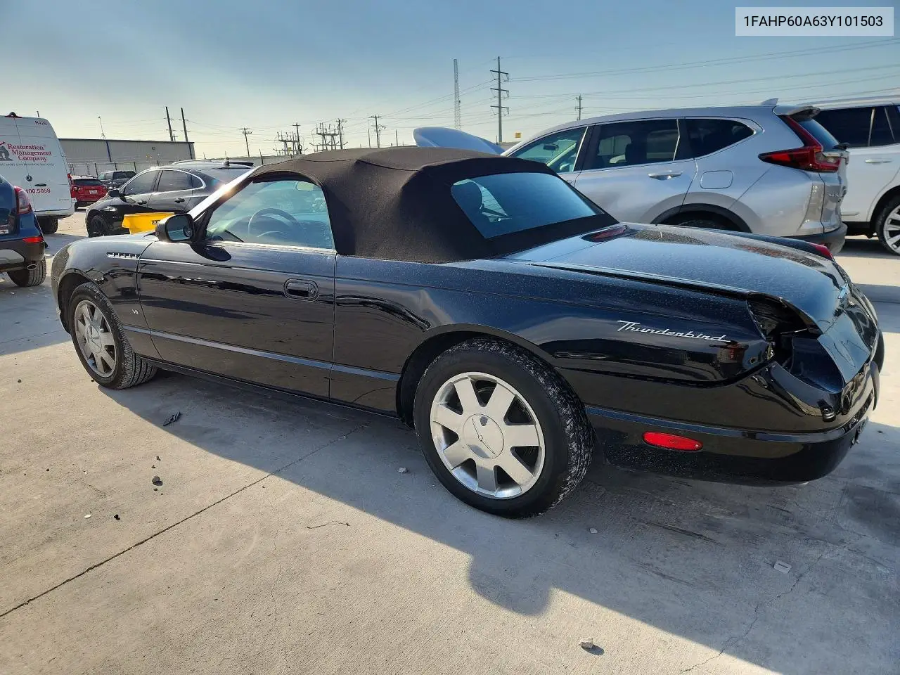 2003 Ford Thunderbird VIN: 1FAHP60A63Y101503 Lot: 48909706