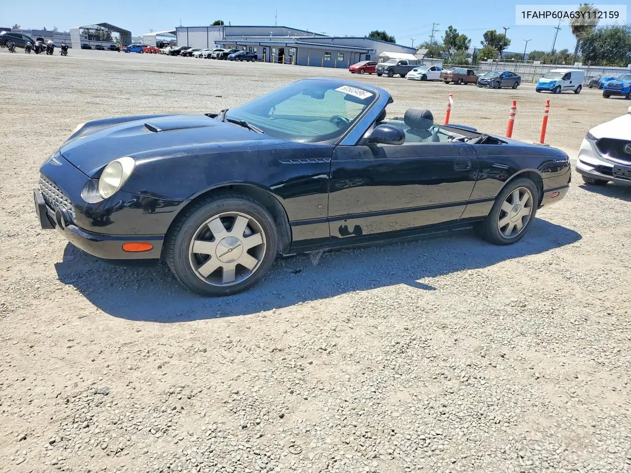 2003 Ford Thunderbird VIN: 1FAHP60A63Y112159 Lot: 60503496