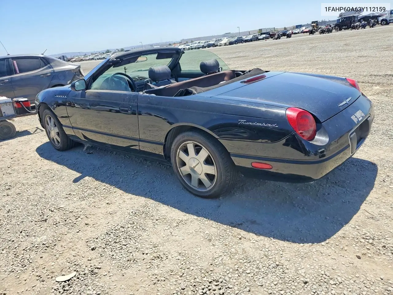 2003 Ford Thunderbird VIN: 1FAHP60A63Y112159 Lot: 60503496