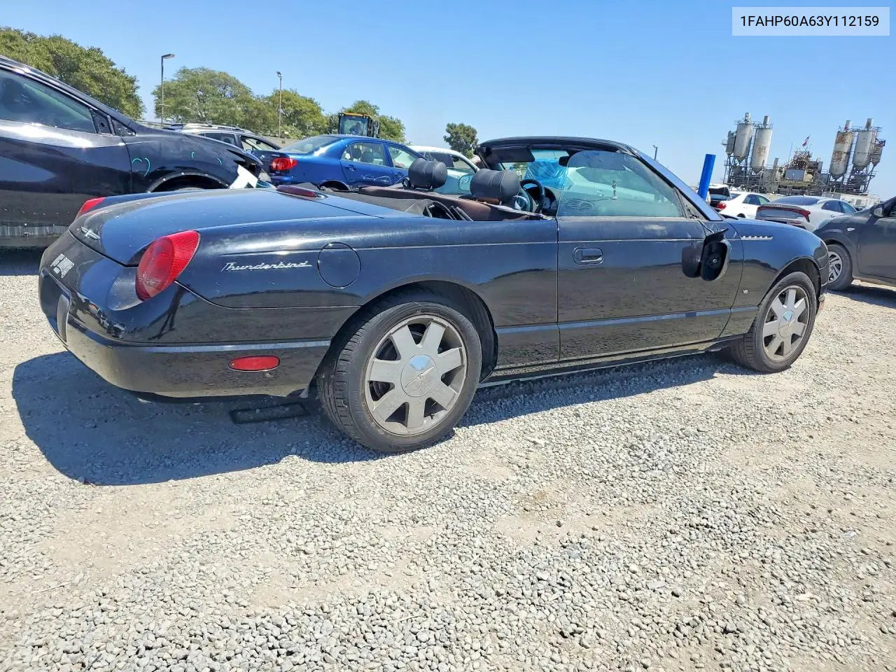 2003 Ford Thunderbird VIN: 1FAHP60A63Y112159 Lot: 60503496