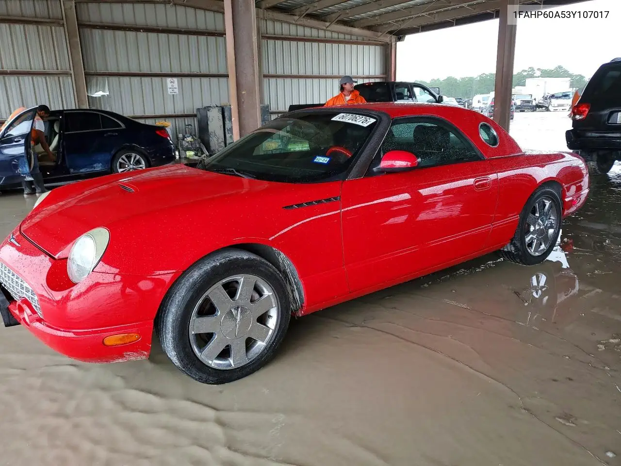 2003 Ford Thunderbird VIN: 1FAHP60A53Y107017 Lot: 60706276
