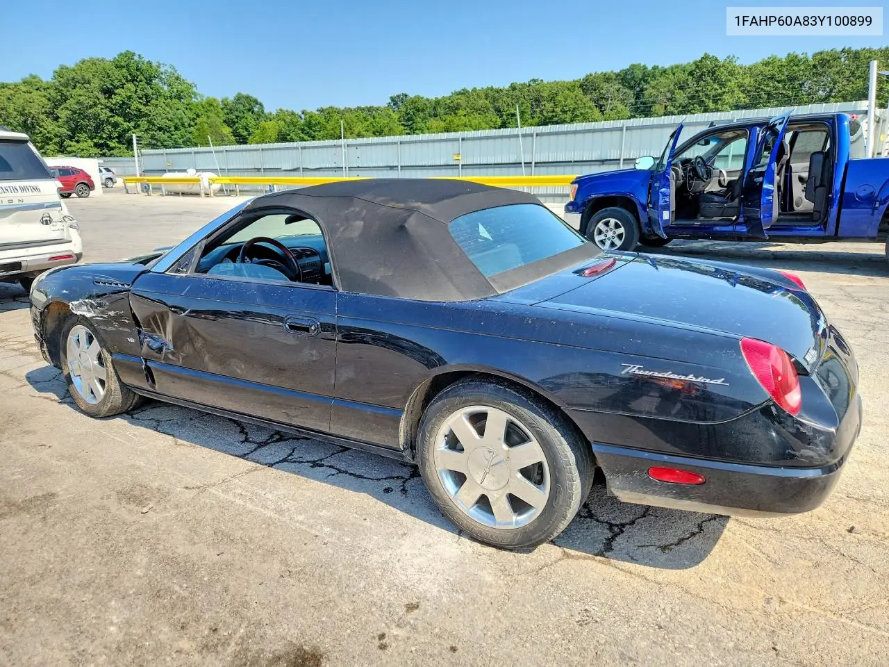 2003 Ford Thunderbird VIN: 1FAHP60A83Y100899 Lot: 61347936