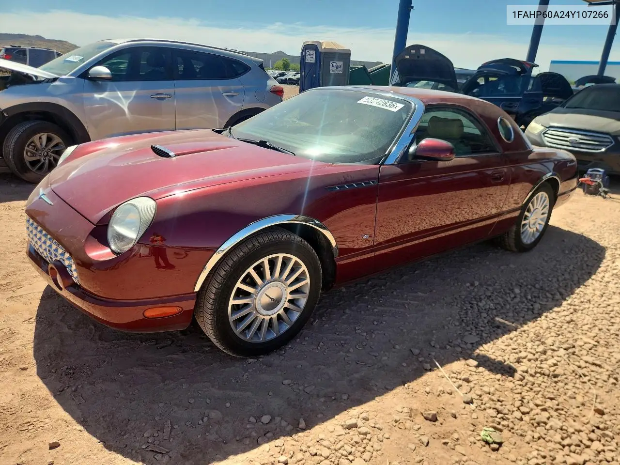 2004 Ford Thunderbird VIN: 1FAHP60A24Y107266 Lot: 53042836