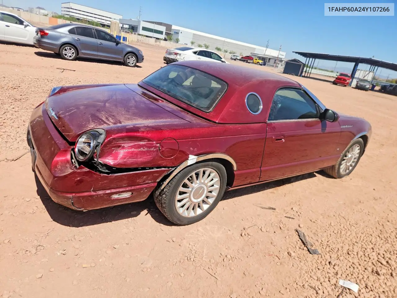 2004 Ford Thunderbird VIN: 1FAHP60A24Y107266 Lot: 53042836