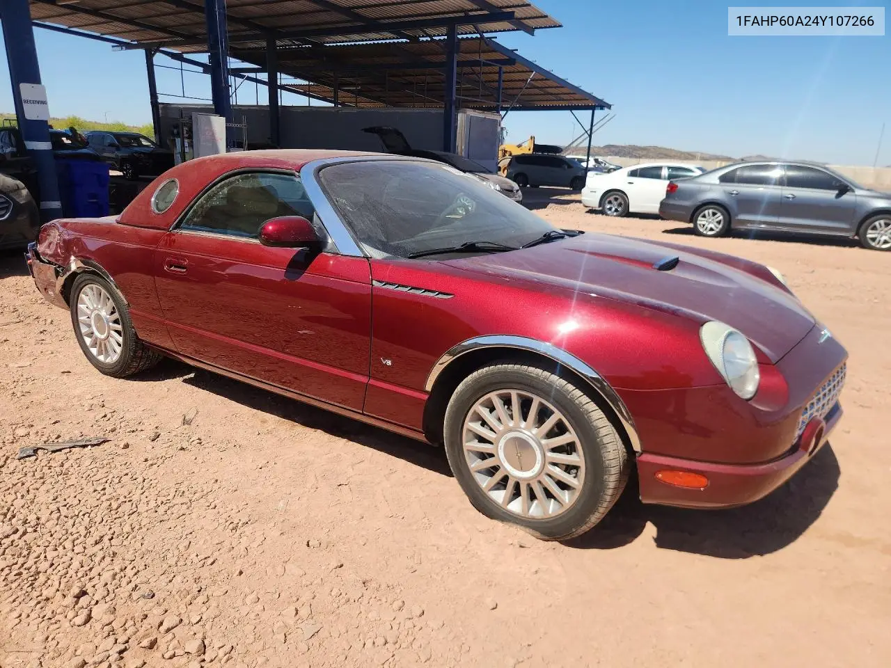 2004 Ford Thunderbird VIN: 1FAHP60A24Y107266 Lot: 53042836