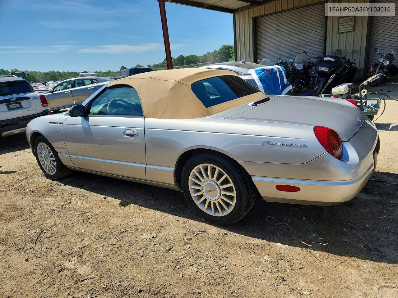 2004 Ford Thunderbird VIN: 1FAHP60A34Y103016 Lot: 56252306