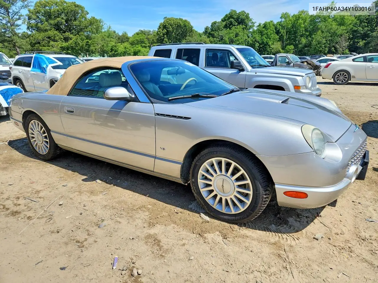 2004 Ford Thunderbird VIN: 1FAHP60A34Y103016 Lot: 56252306
