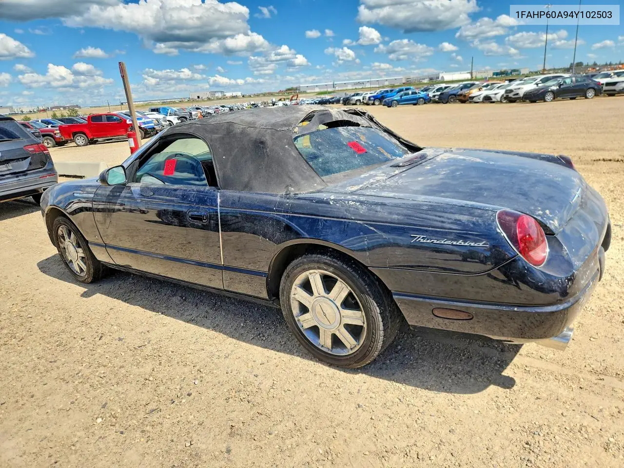 2004 Ford Thunderbird VIN: 1FAHP60A94Y102503 Lot: 59303706