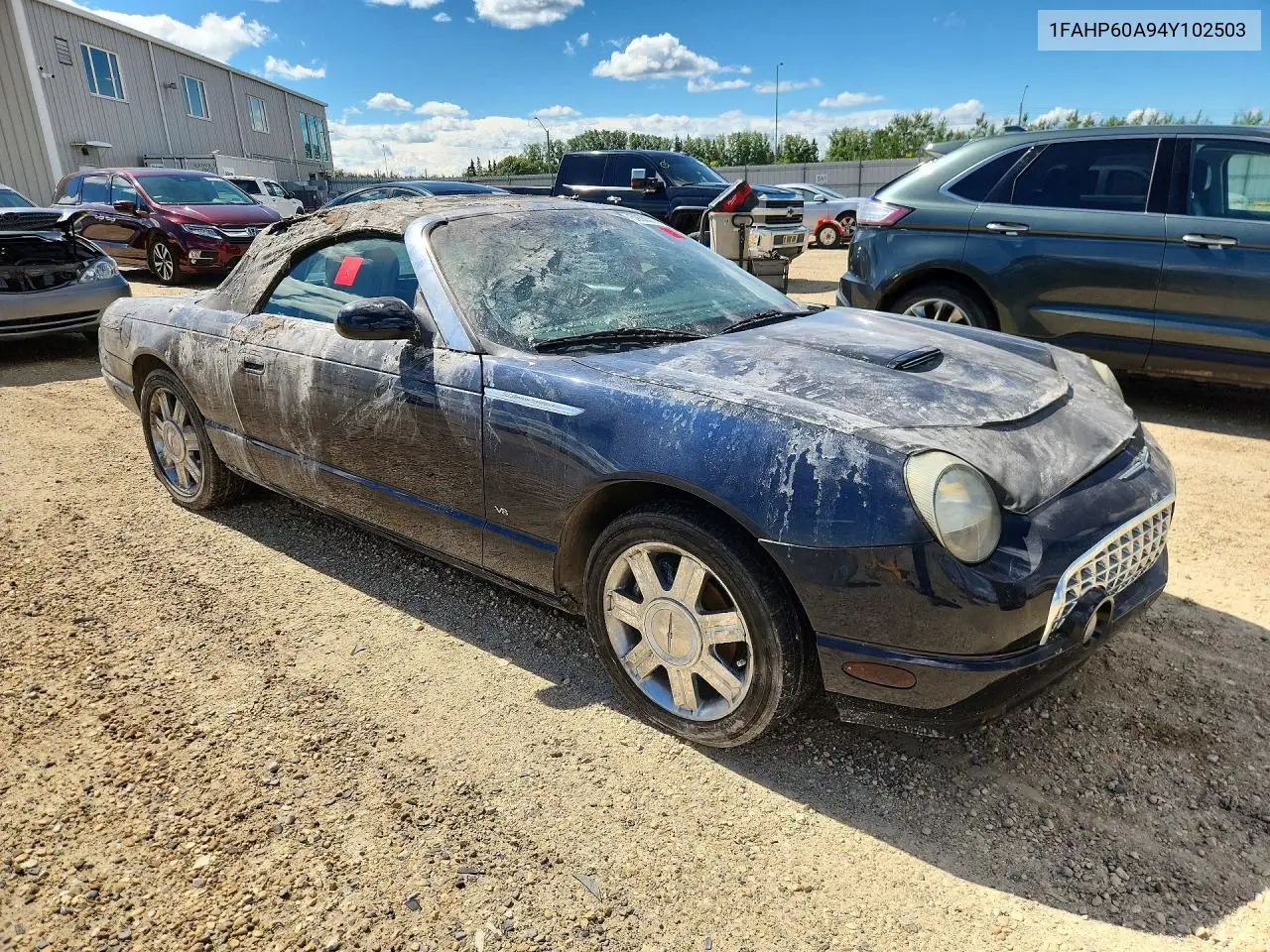 2004 Ford Thunderbird VIN: 1FAHP60A94Y102503 Lot: 59303706