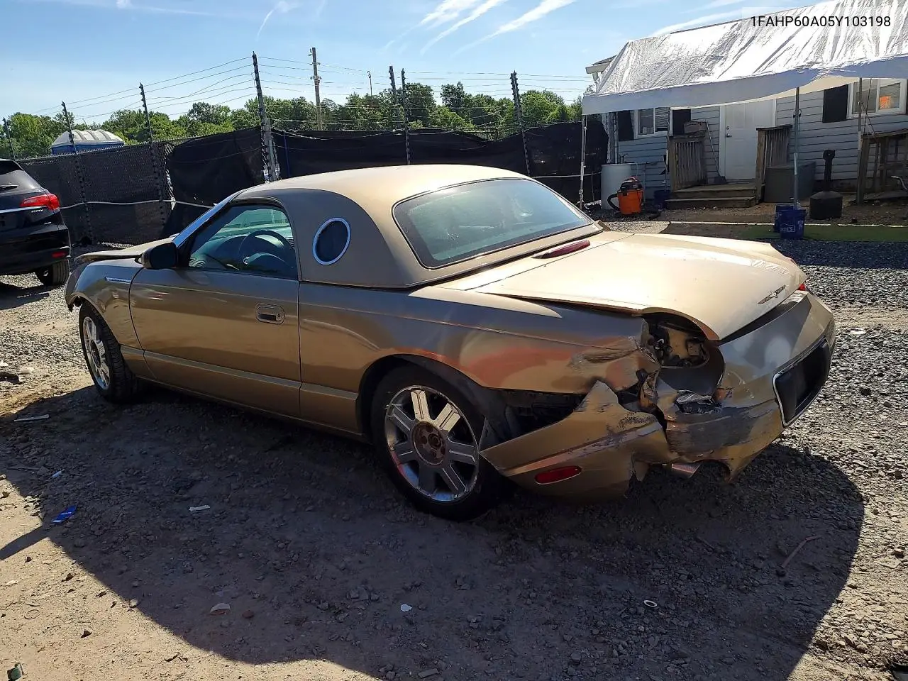 2005 Ford Thunderbird VIN: 1FAHP60A05Y103198 Lot: 55561586