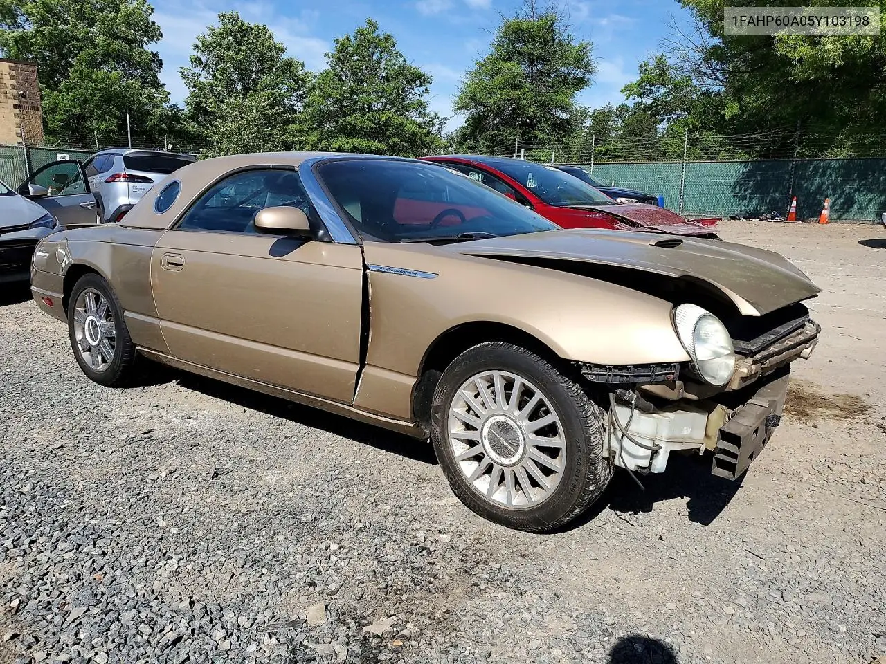 2005 Ford Thunderbird VIN: 1FAHP60A05Y103198 Lot: 55561586