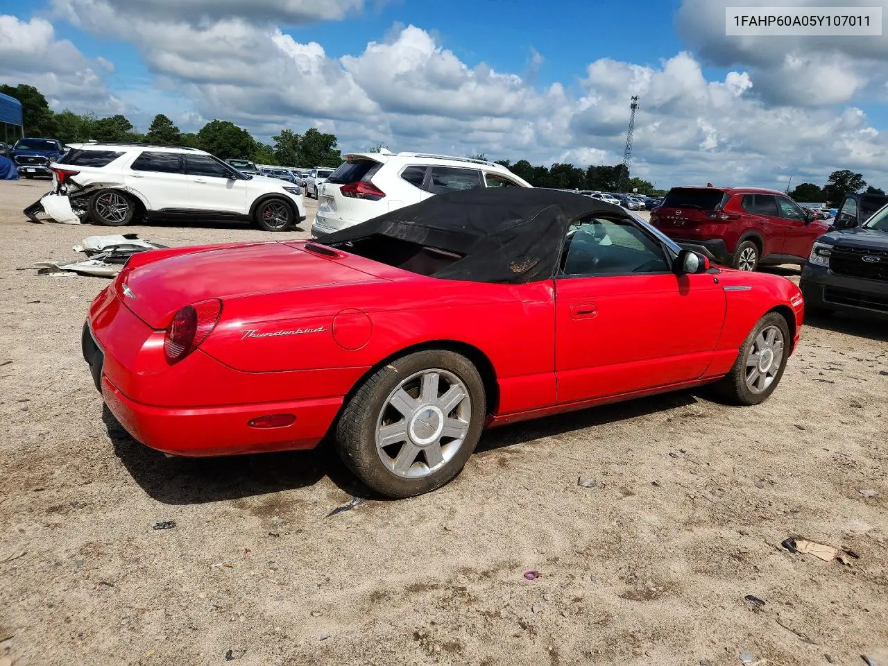 2005 Ford Thunderbird VIN: 1FAHP60A05Y107011 Lot: 60855896