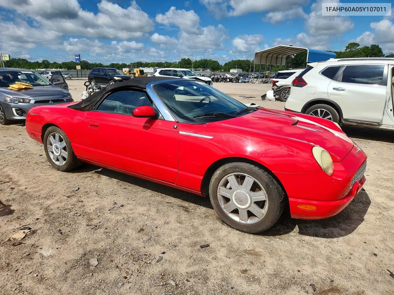 2005 Ford Thunderbird VIN: 1FAHP60A05Y107011 Lot: 60855896