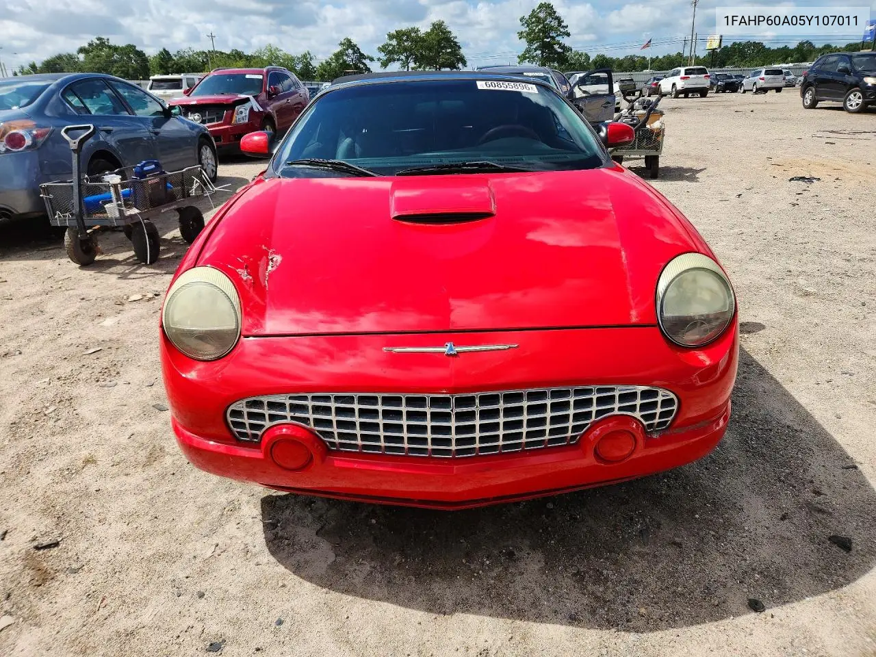 2005 Ford Thunderbird VIN: 1FAHP60A05Y107011 Lot: 60855896