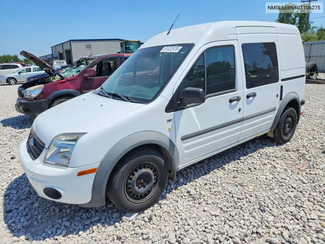 2012 Ford Transit Connect Xlt Delivery Van VIN: NM0LS6BN4CT106275 Lot: 61022976