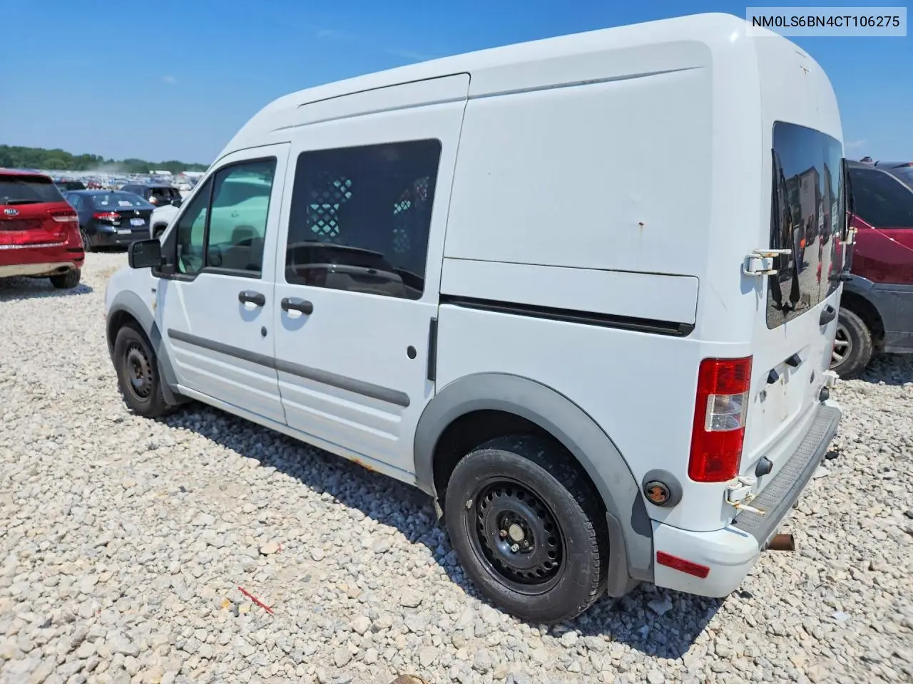 2012 Ford Transit Connect Xlt Delivery Van VIN: NM0LS6BN4CT106275 Lot: 61022976