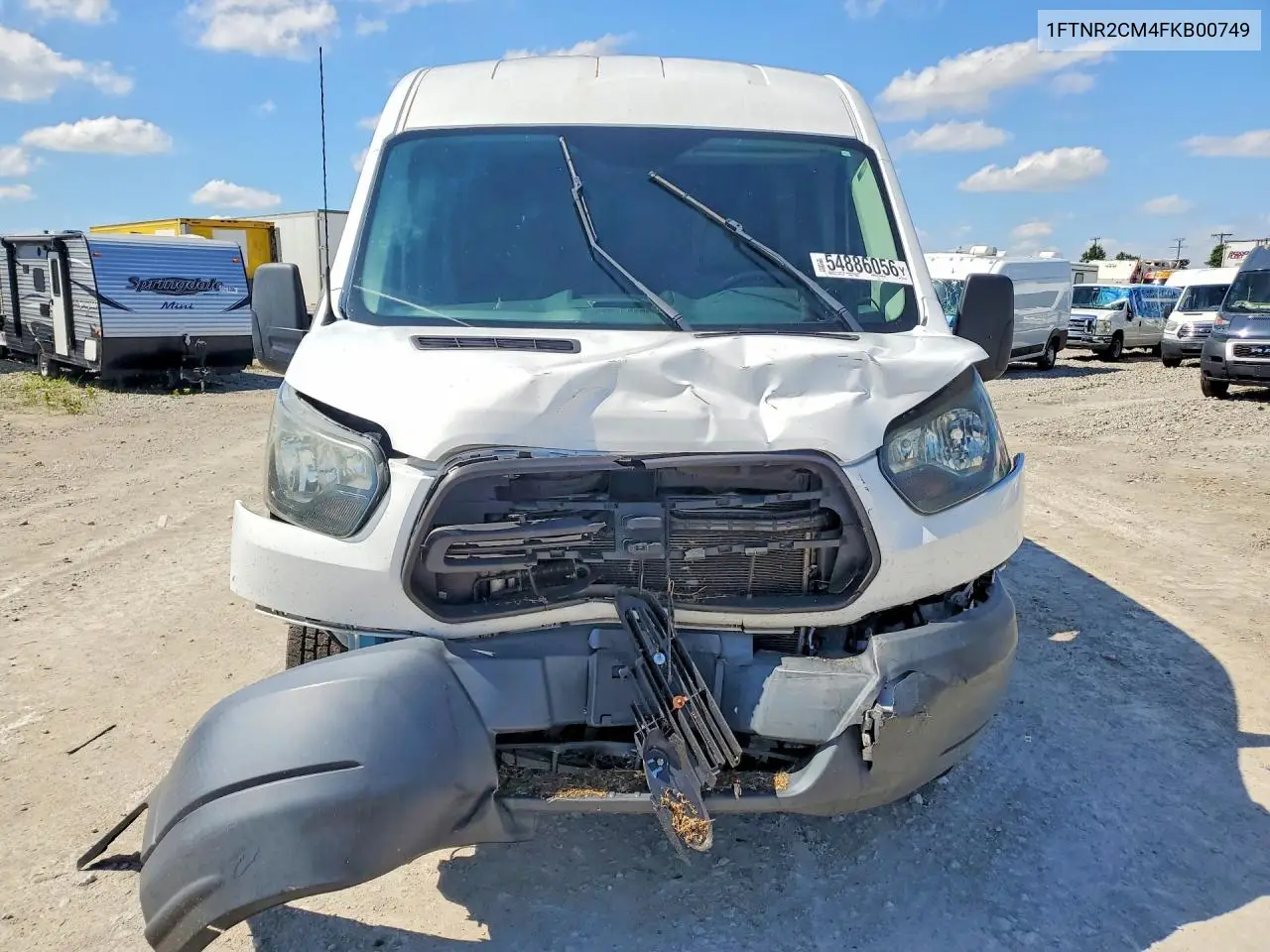 2015 Ford Transit T-250 VIN: 1FTNR2CM4FKB00749 Lot: 54886056