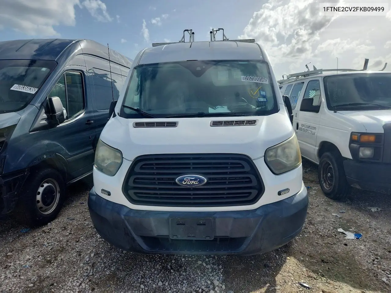 2015 Ford Transit T-150 VIN: 1FTNE2CV2FKB09499 Lot: 59200056