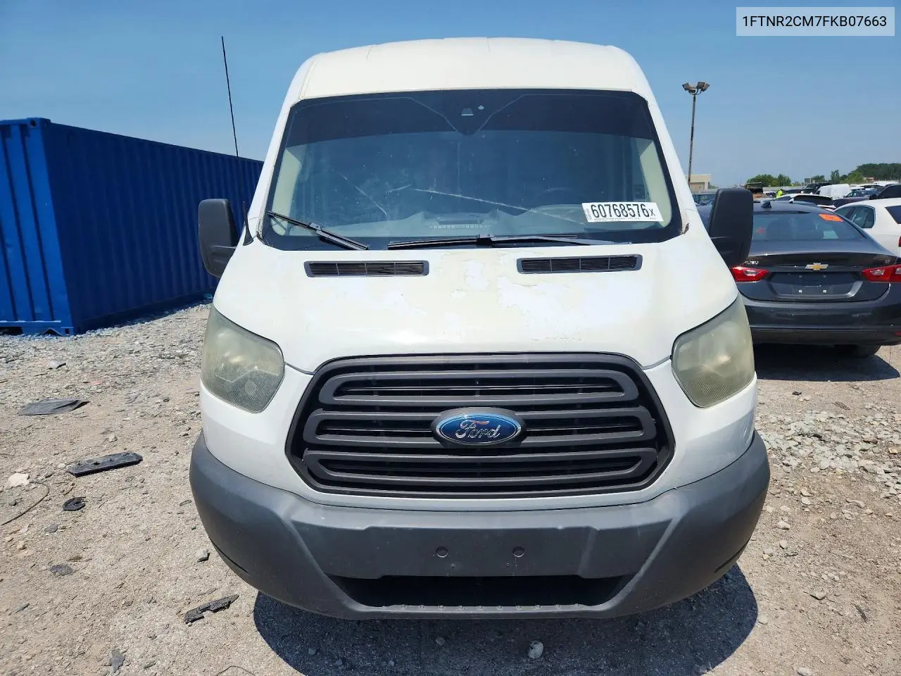 2015 Ford Transit T-250 VIN: 1FTNR2CM7FKB07663 Lot: 60768576