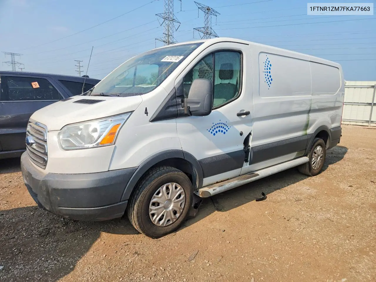 2015 Ford Transit T-250 VIN: 1FTNR1ZM7FKA77663 Lot: 61212116