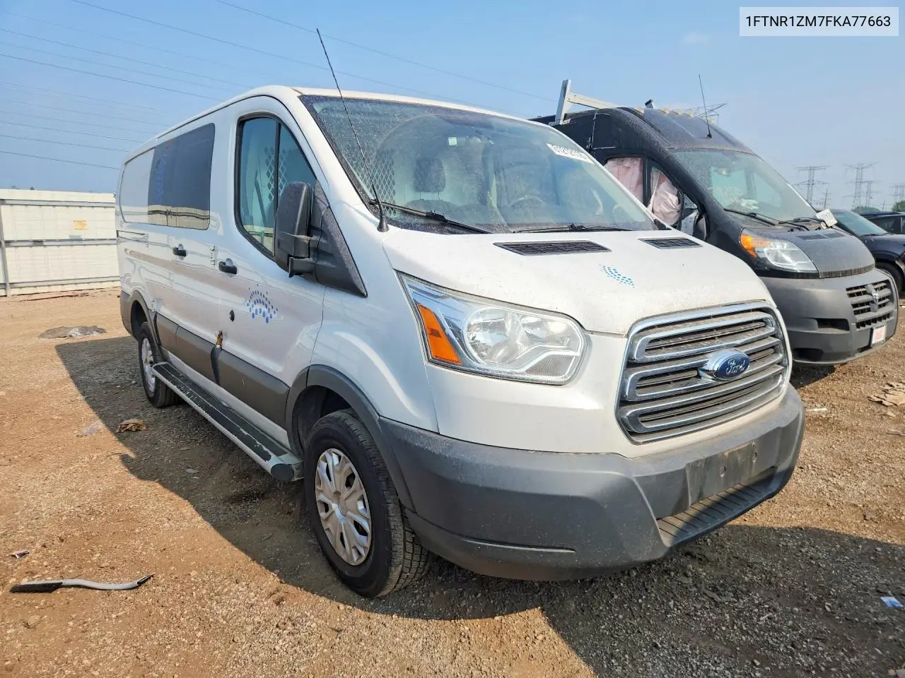 2015 Ford Transit T-250 VIN: 1FTNR1ZM7FKA77663 Lot: 61212116
