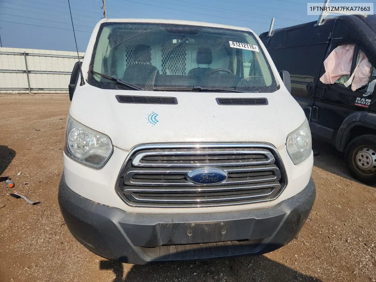 2015 Ford Transit T-250 VIN: 1FTNR1ZM7FKA77663 Lot: 61212116