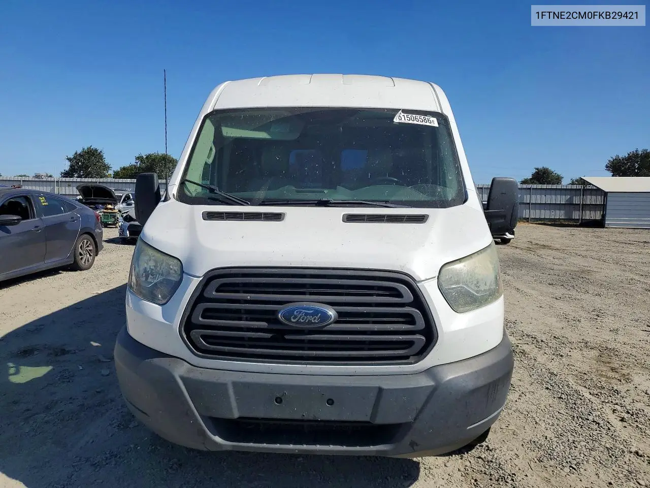 2015 Ford Transit T-150 VIN: 1FTNE2CM0FKB29421 Lot: 61506586