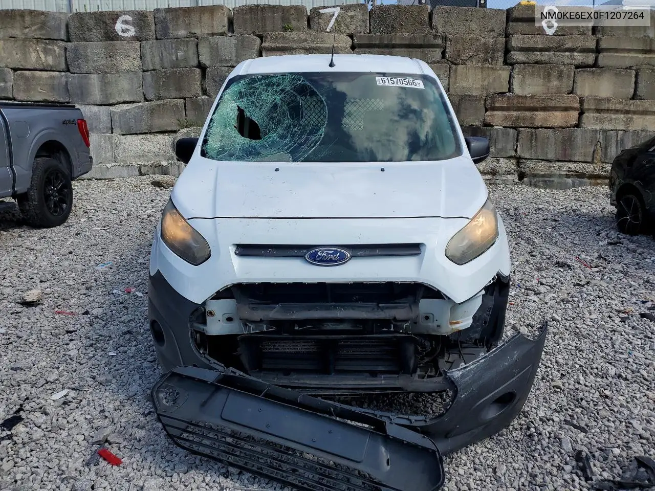 2015 Ford Transit Connect Xl VIN: NM0KE6EX0F1207264 Lot: 61570566