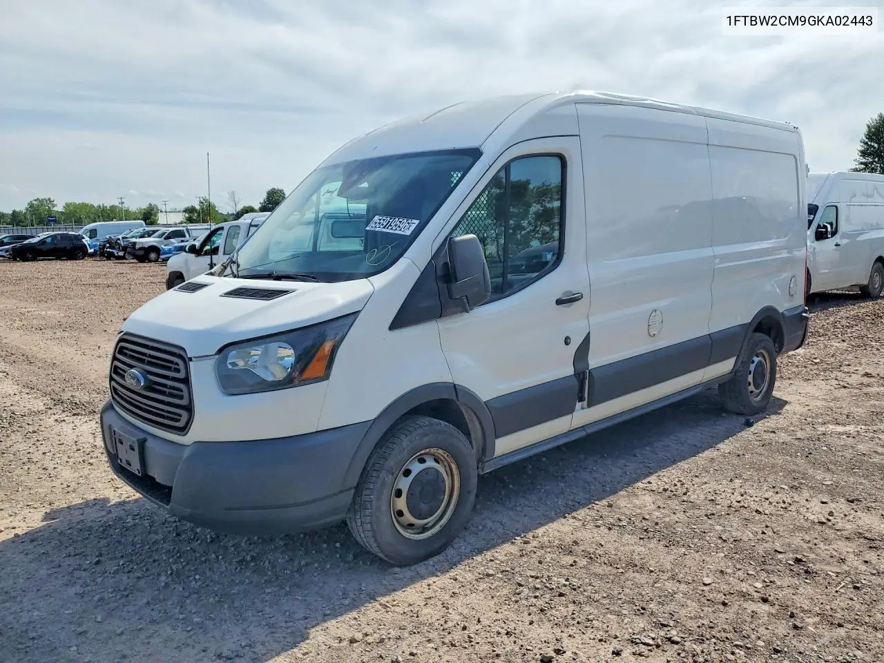 2016 Ford Transit T-350 VIN: 1FTBW2CM9GKA02443 Lot: 55919596