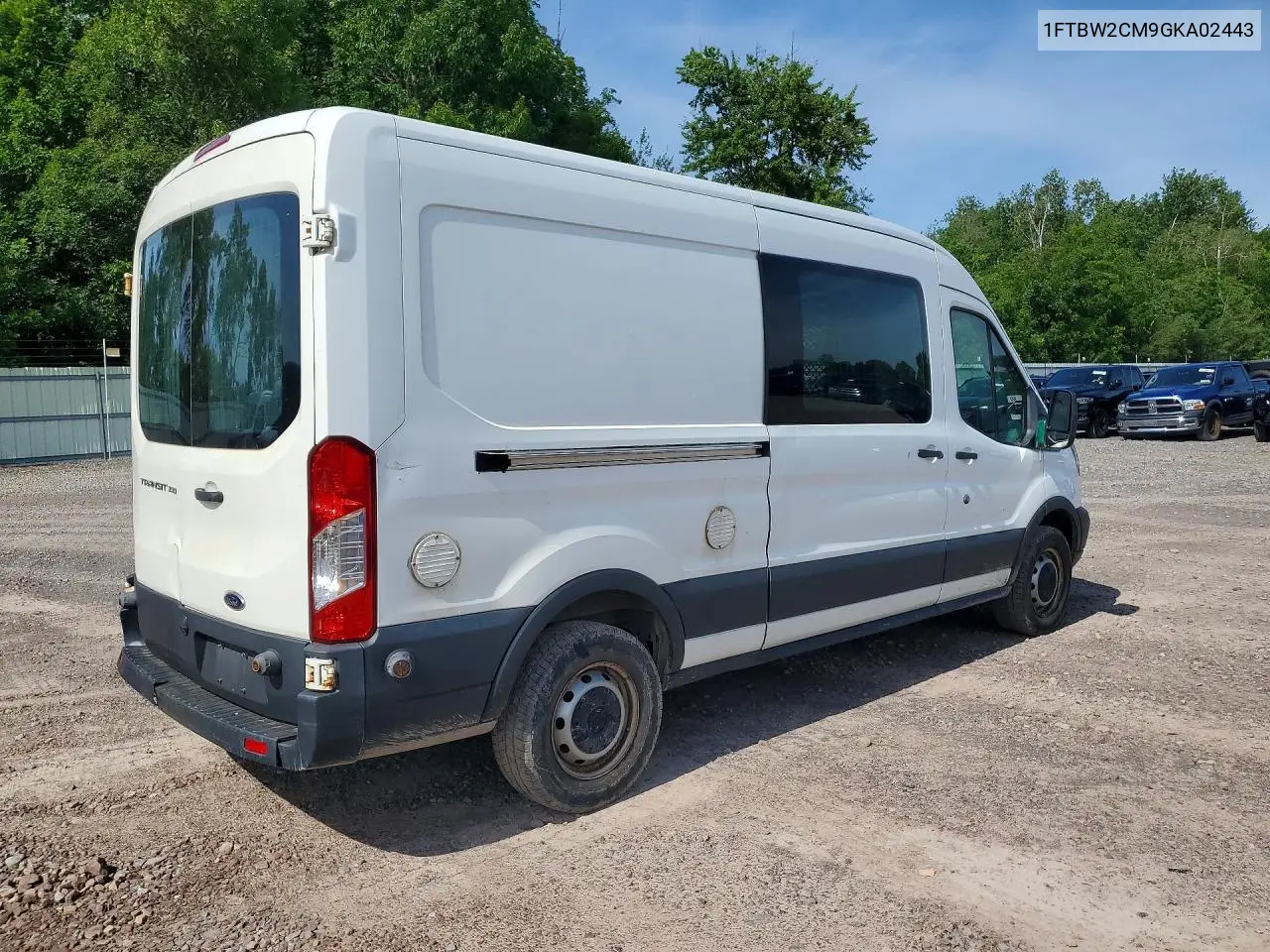 2016 Ford Transit T-350 VIN: 1FTBW2CM9GKA02443 Lot: 55919596