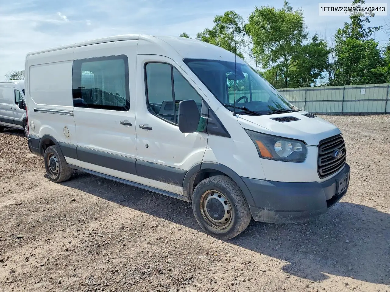 2016 Ford Transit T-350 VIN: 1FTBW2CM9GKA02443 Lot: 55919596