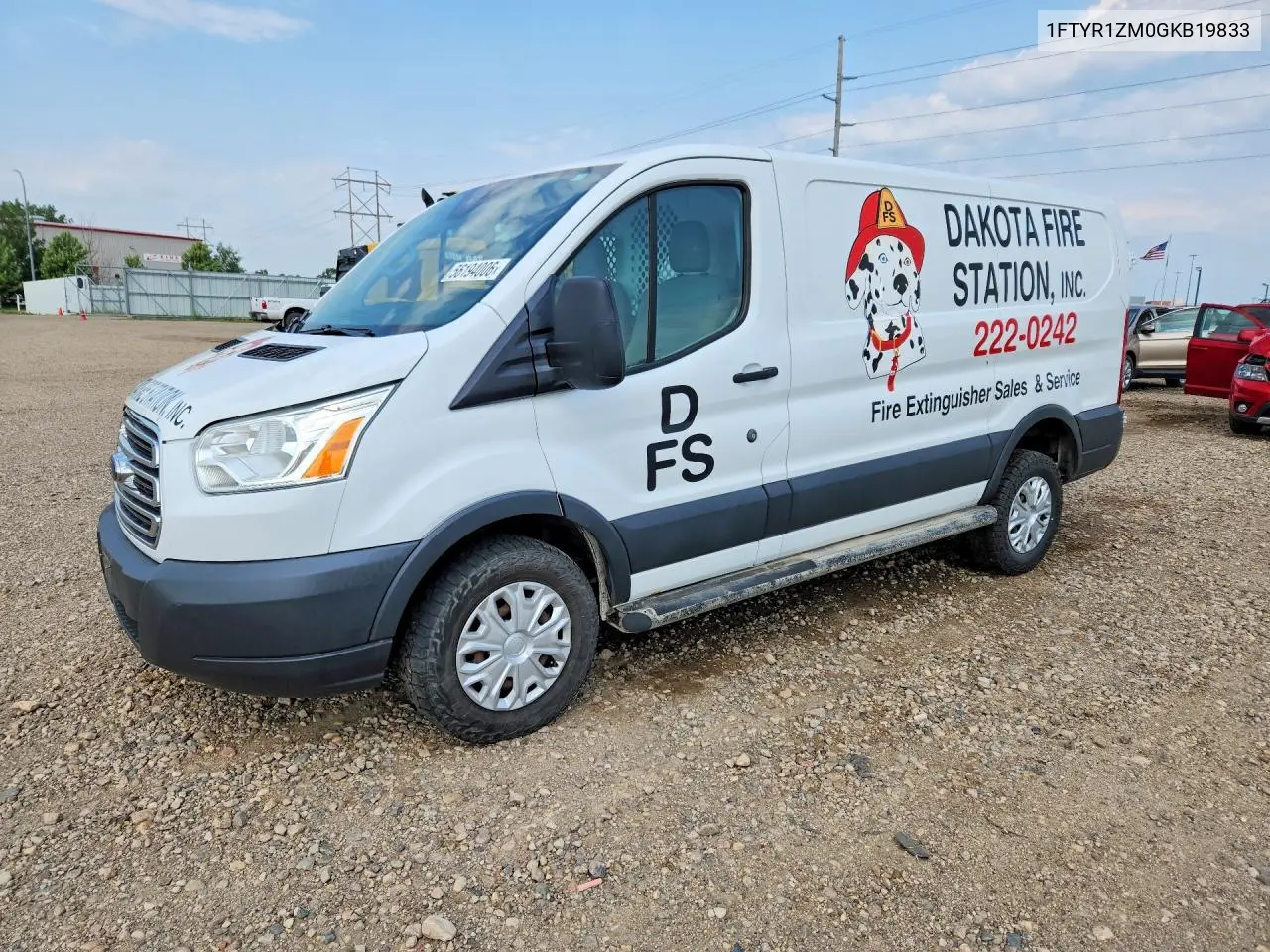 2016 Ford Transit 250 Delivery Van VIN: 1FTYR1ZM0GKB19833 Lot: 56194006