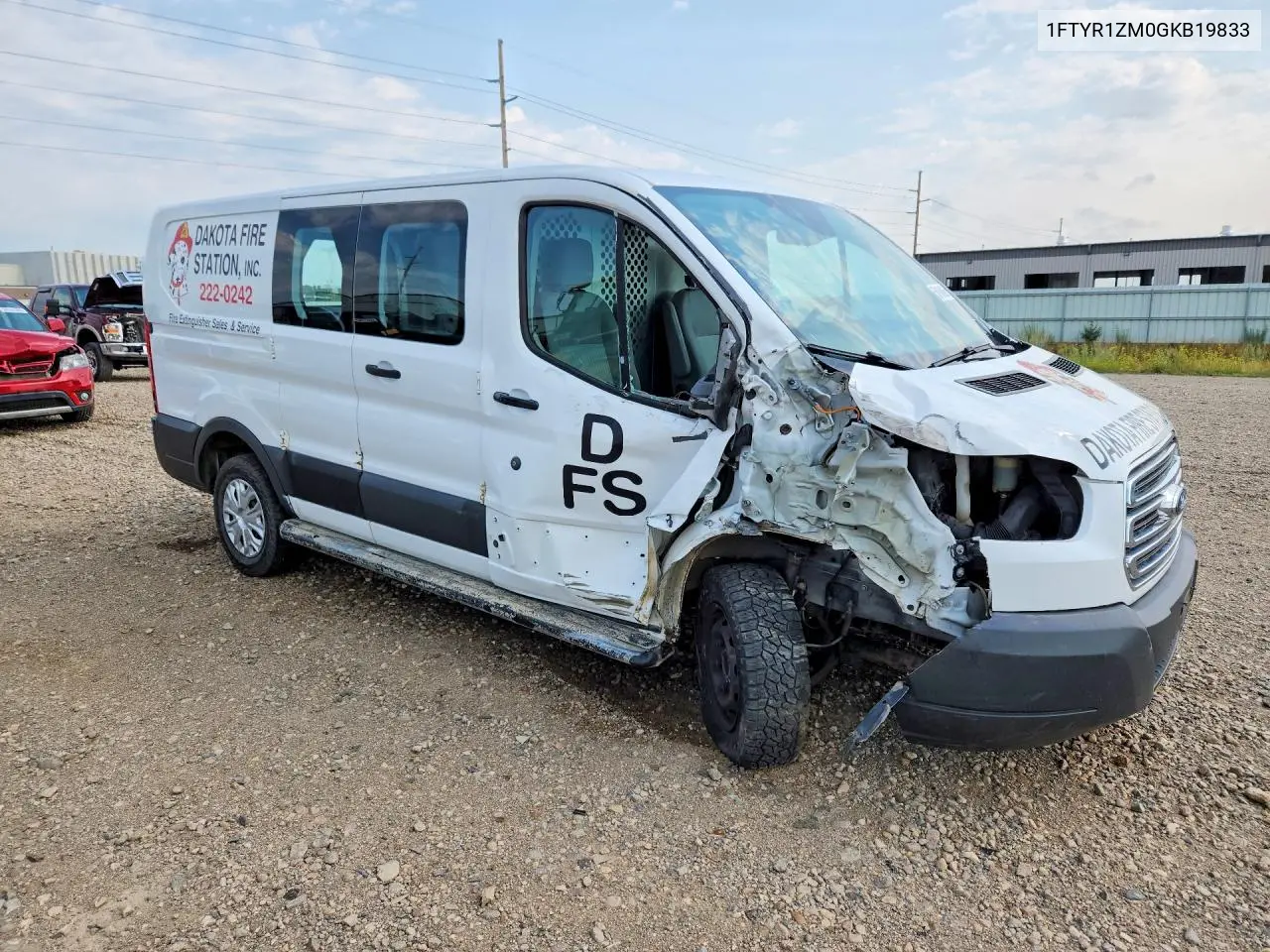 2016 Ford Transit 250 Delivery Van VIN: 1FTYR1ZM0GKB19833 Lot: 56194006