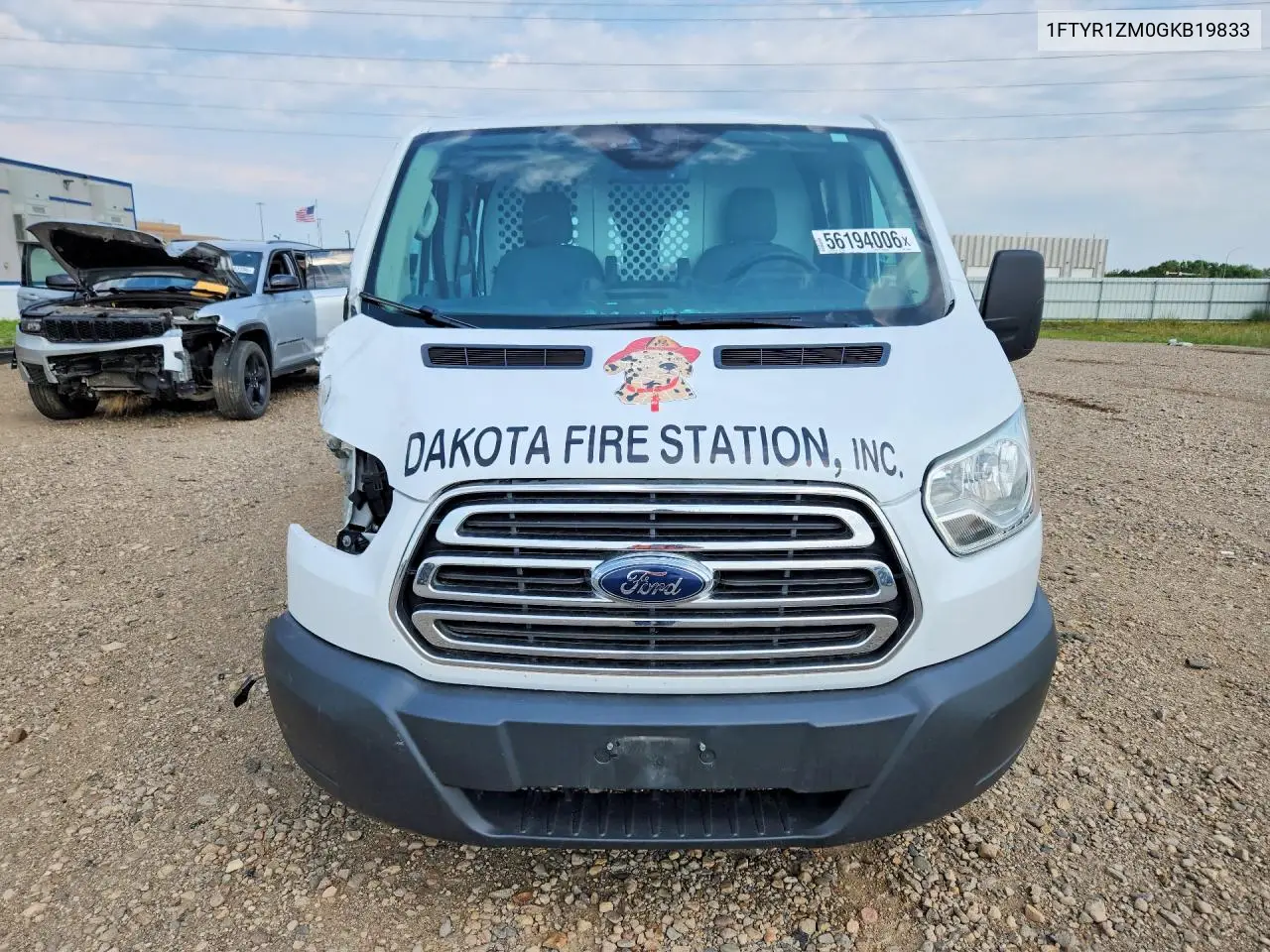 2016 Ford Transit 250 Delivery Van VIN: 1FTYR1ZM0GKB19833 Lot: 56194006