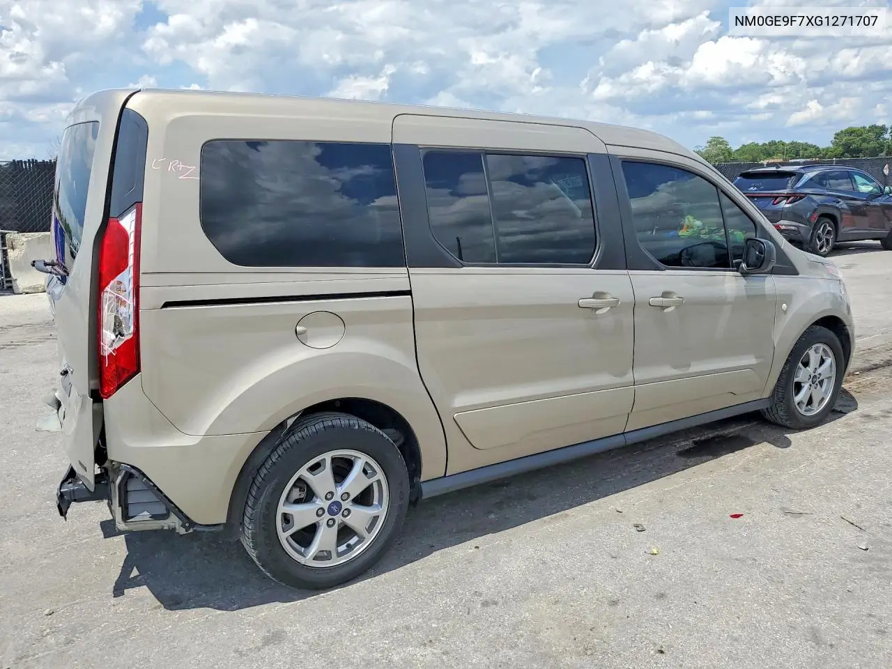 2016 Ford Transit Connect Xlt VIN: NM0GE9F7XG1271707 Lot: 56971876