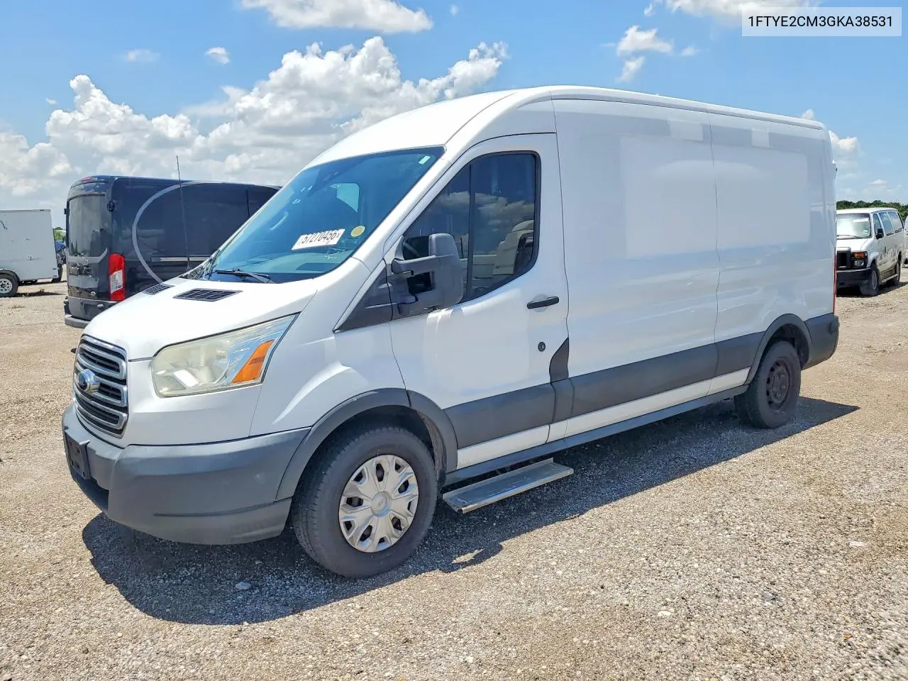 2016 Ford Transit T-150 VIN: 1FTYE2CM3GKA38531 Lot: 57270456