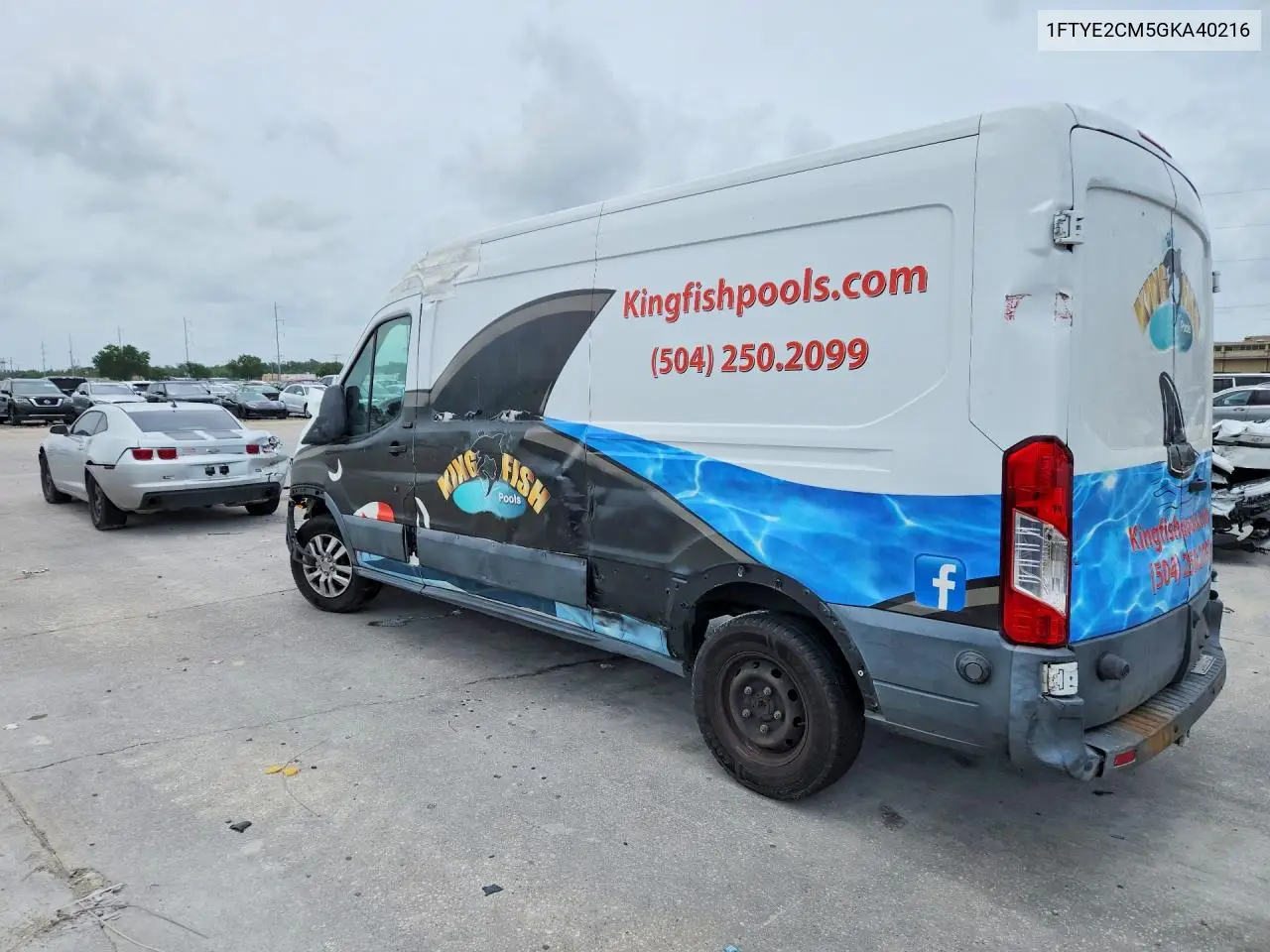 2016 Ford Transit T-150 VIN: 1FTYE2CM5GKA40216 Lot: 57741576
