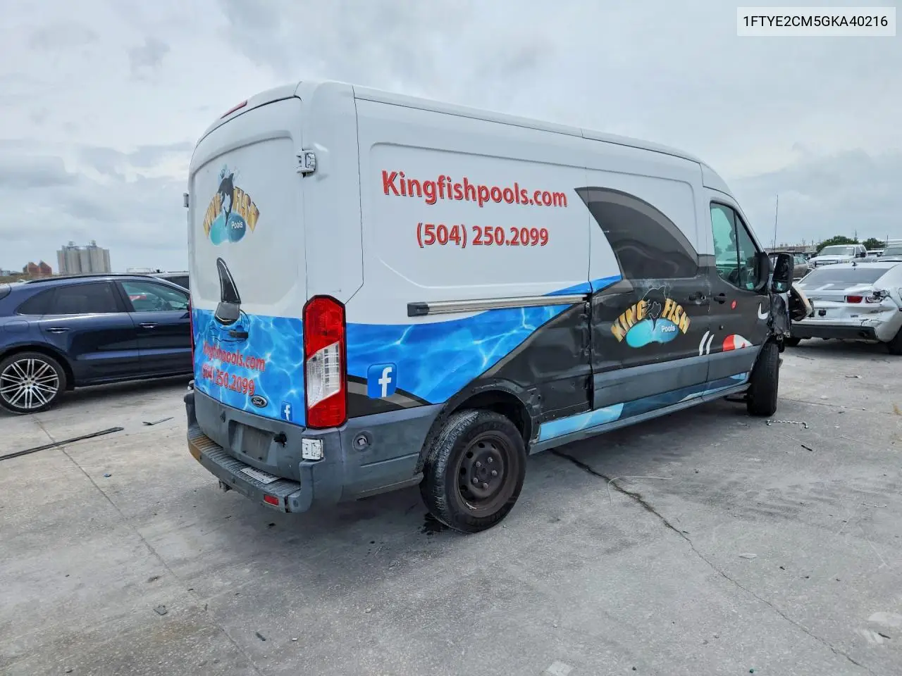 2016 Ford Transit T-150 VIN: 1FTYE2CM5GKA40216 Lot: 57741576