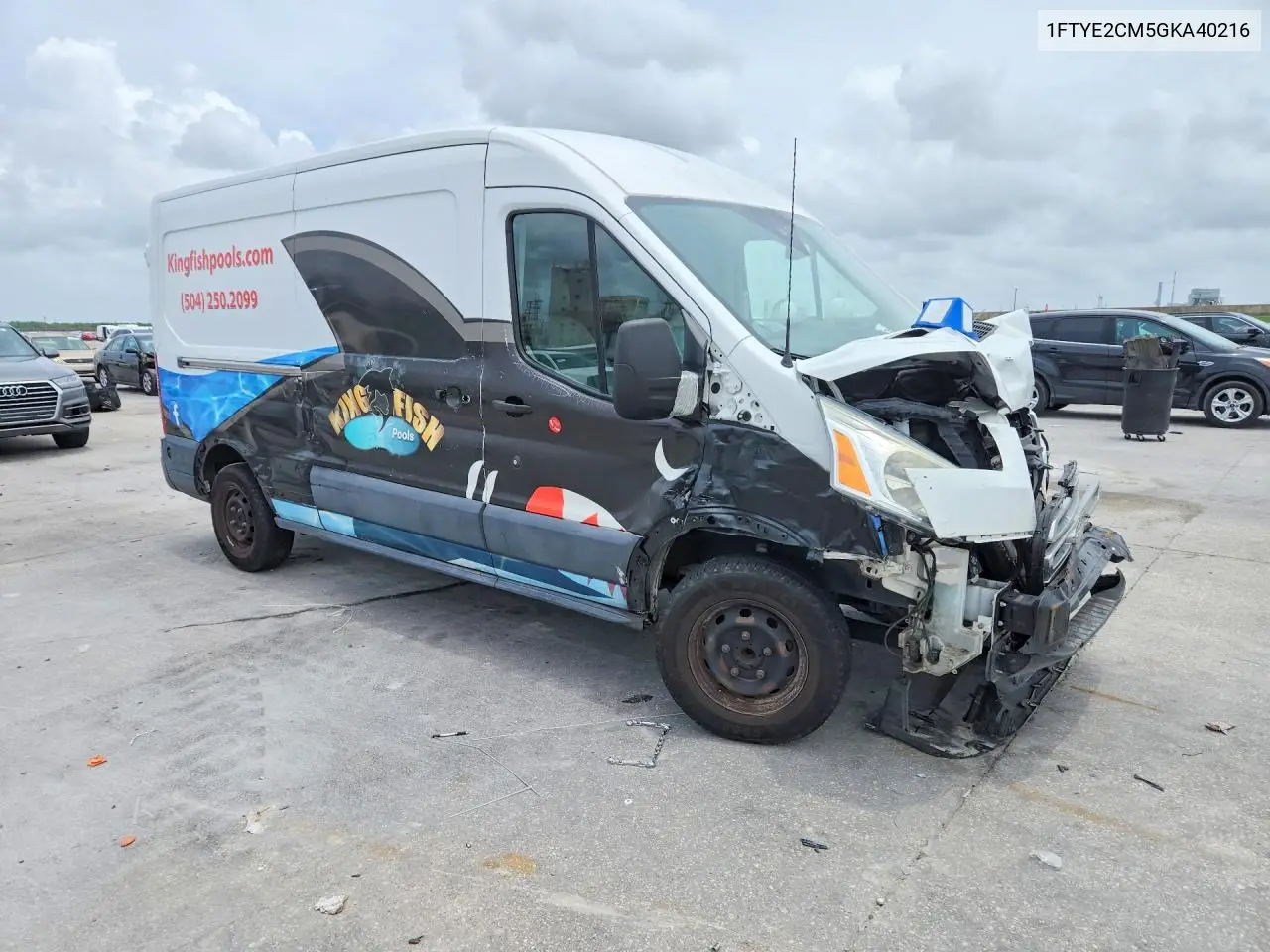 2016 Ford Transit T-150 VIN: 1FTYE2CM5GKA40216 Lot: 57741576
