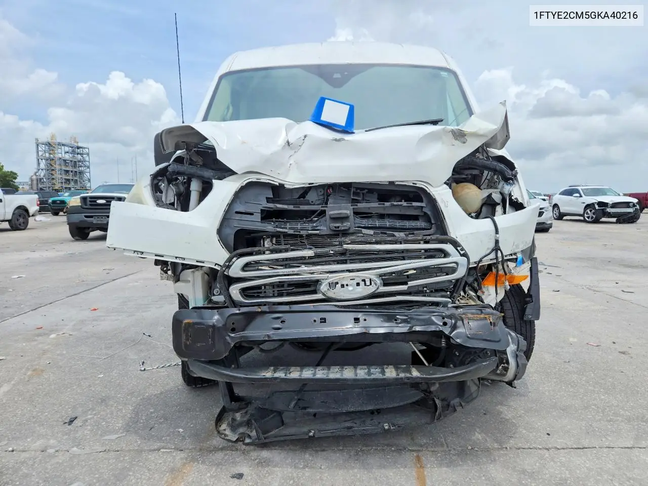 2016 Ford Transit T-150 VIN: 1FTYE2CM5GKA40216 Lot: 57741576