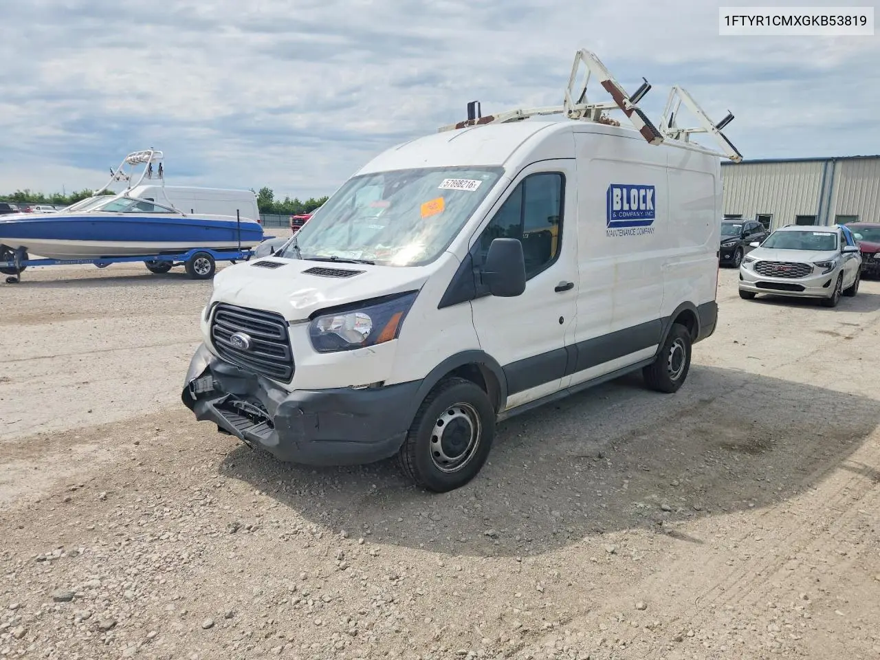 2016 Ford Transit T-250 VIN: 1FTYR1CMXGKB53819 Lot: 57898216