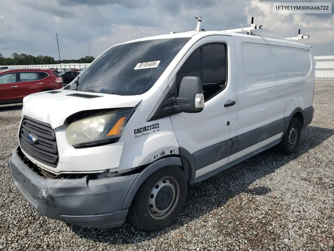 2016 Ford Transit T-150 VIN: 1FTYE1YM3GKA66722 Lot: 58185406