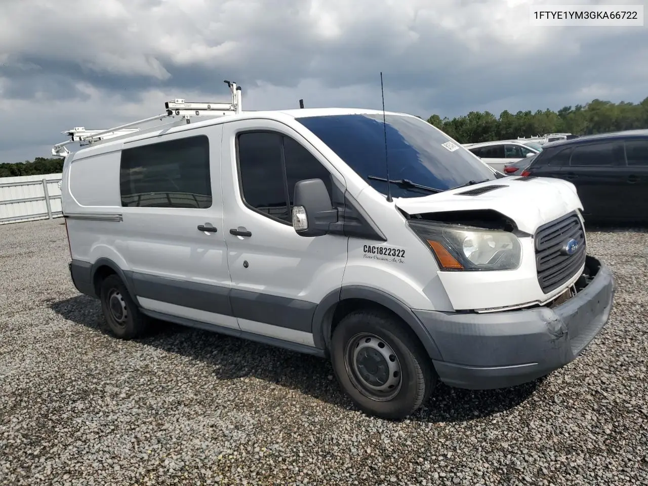 2016 Ford Transit T-150 VIN: 1FTYE1YM3GKA66722 Lot: 58185406