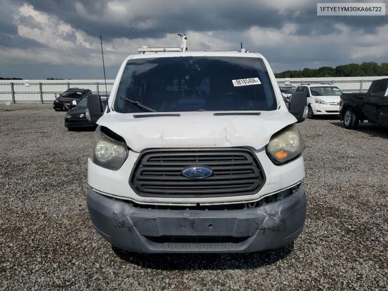 2016 Ford Transit T-150 VIN: 1FTYE1YM3GKA66722 Lot: 58185406