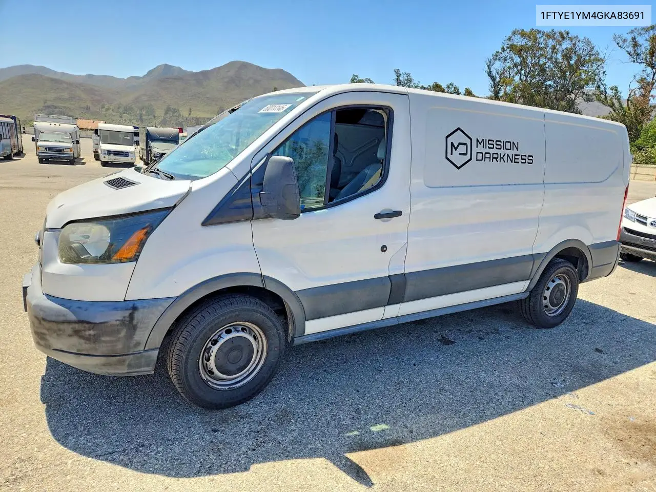 2016 Ford Transit 150 Delivery Van VIN: 1FTYE1YM4GKA83691 Lot: 60014146