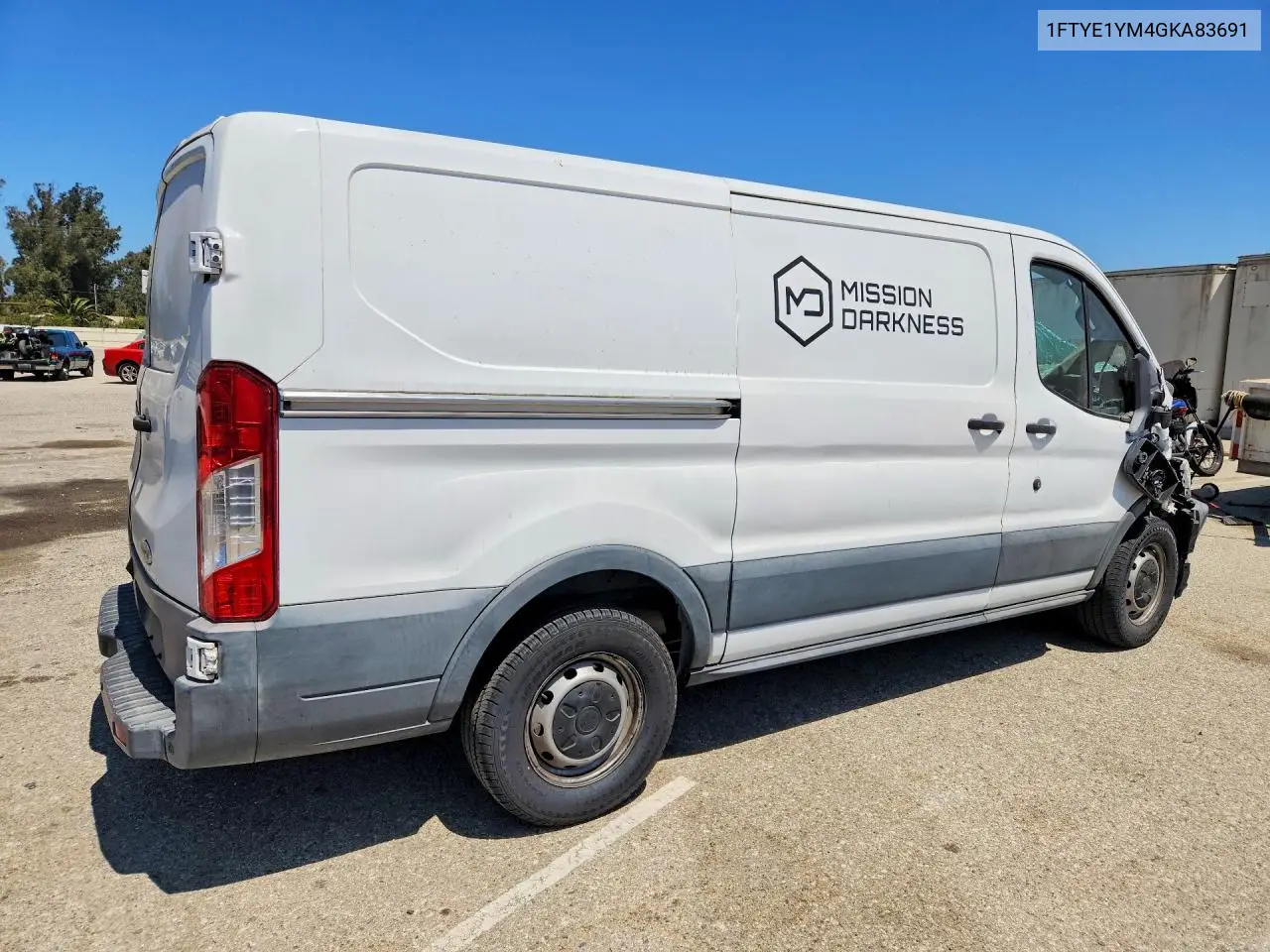 2016 Ford Transit 150 Delivery Van VIN: 1FTYE1YM4GKA83691 Lot: 60014146