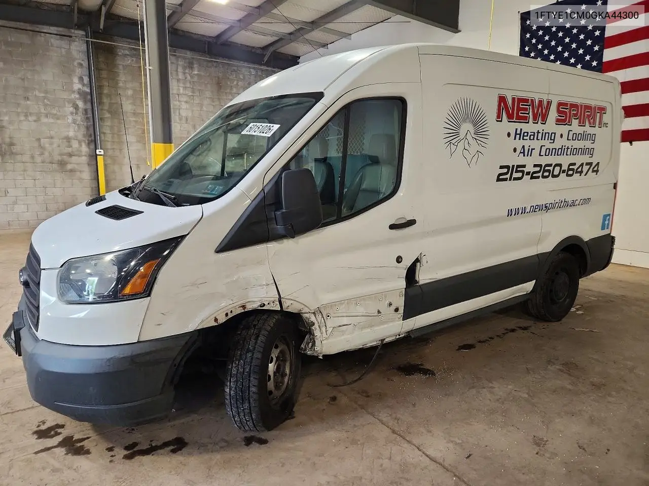 2016 Ford Transit T-150 VIN: 1FTYE1CM0GKA44300 Lot: 60151026